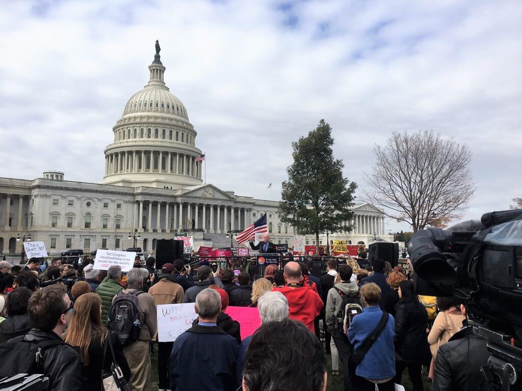 rally at the US Capitol building