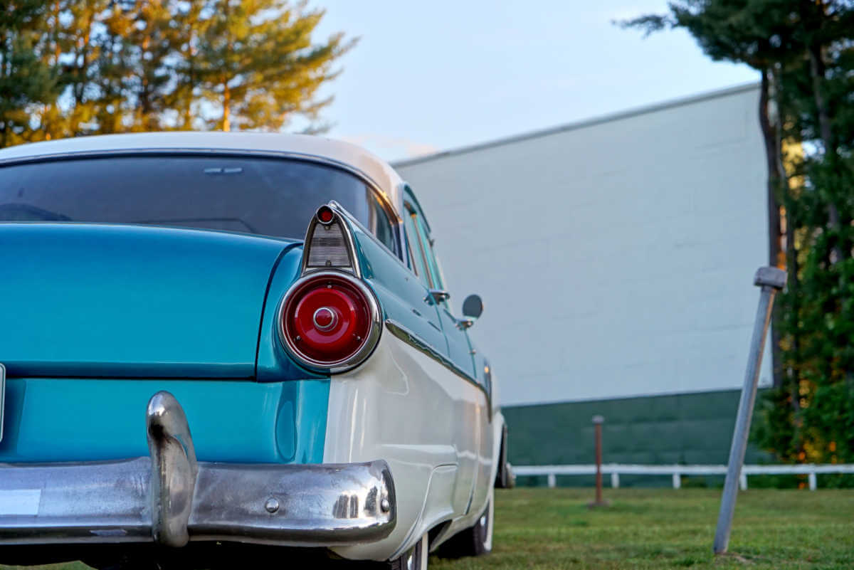 car at drive-in event